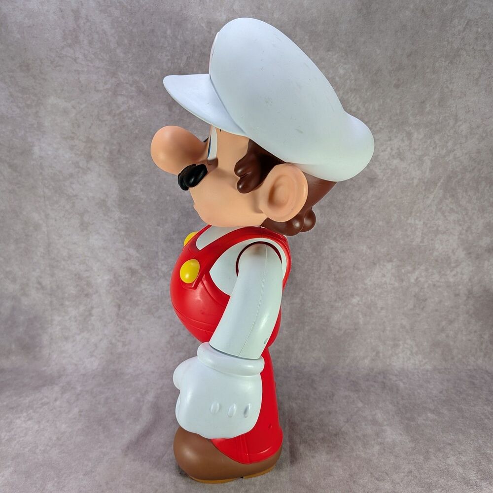 Nintendo Fire Mario 2014 Jakks Pacific 20 Inch Large Jumbo Action Figure BigSize - Picture 3 of 11